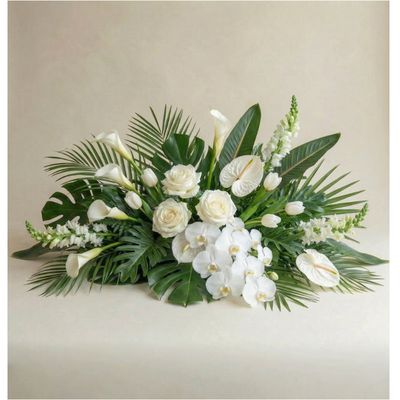 Luxury Tropicals Casket Flowers